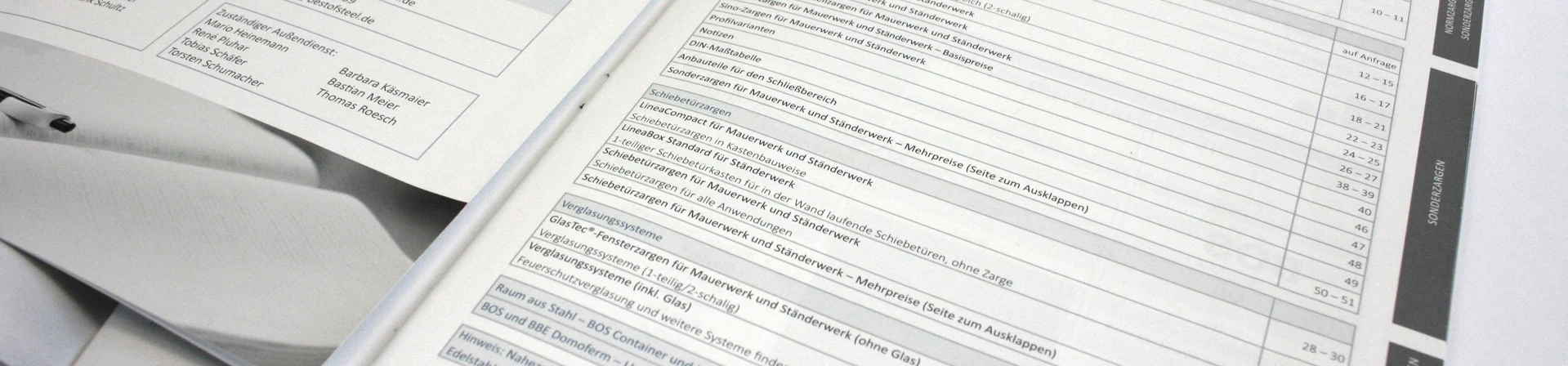 Preisliste von BOS
