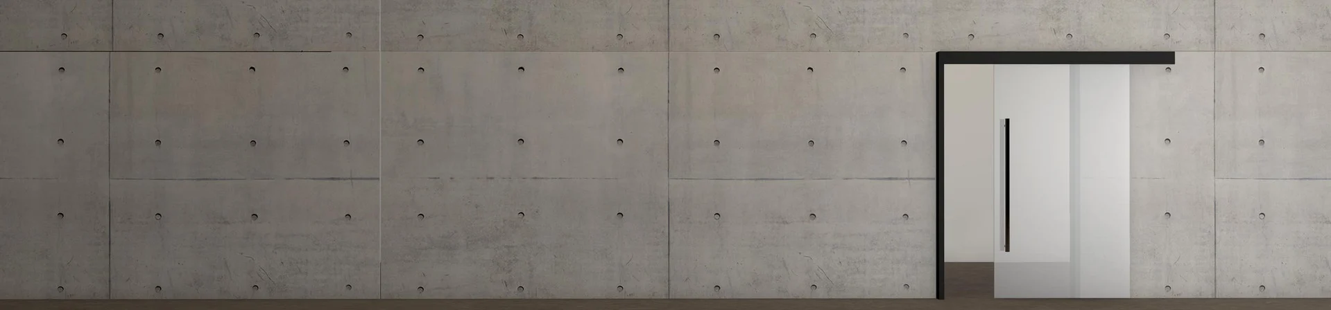 LineaOutside-Zarge für vor der Wand laufende Schiebetür
