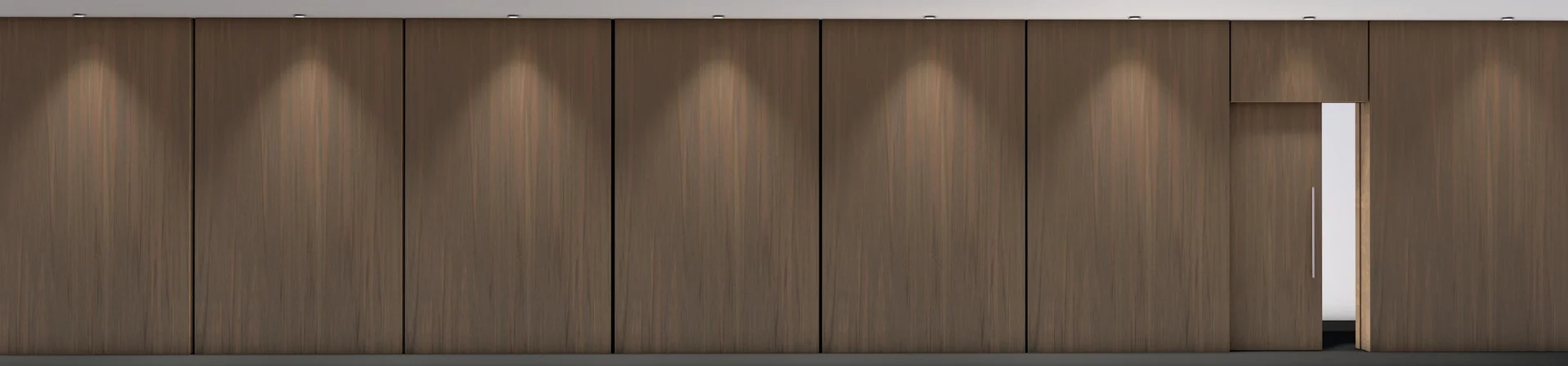LineaSet One in einer Holzwand