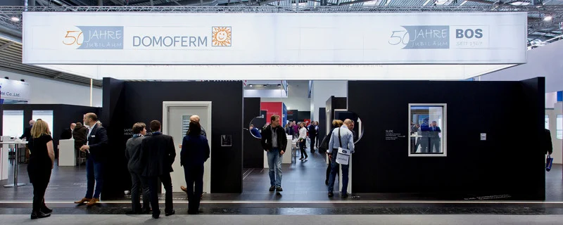 Messestand zum 50-jährigen Jubiläum auf der BAU in München