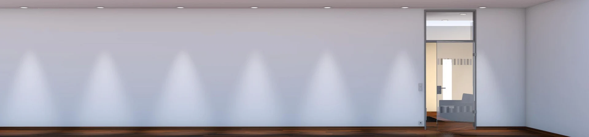 Oberlichtzarge mit Glastür und Glasoberlicht