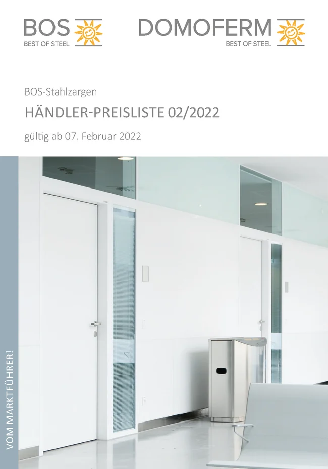 Titel der BOS-Preisliste