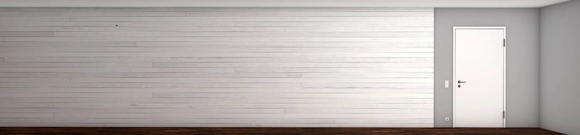 Umfassungszarge in einer weißen Wand
